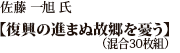 佐藤 一旭 氏「復興の進まぬ故郷を憂う」（混合30枚組）